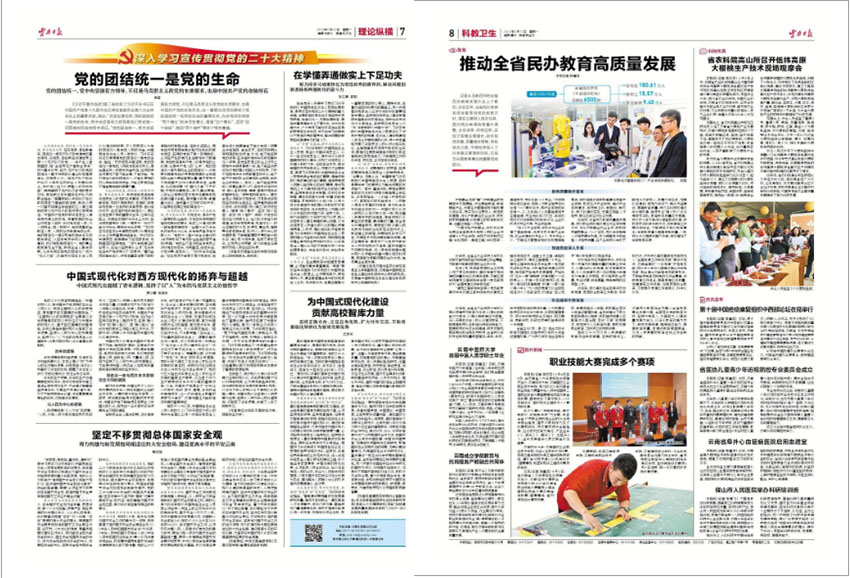 云南日报样刊图片