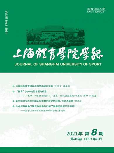 上海体育学院学报杂志封面