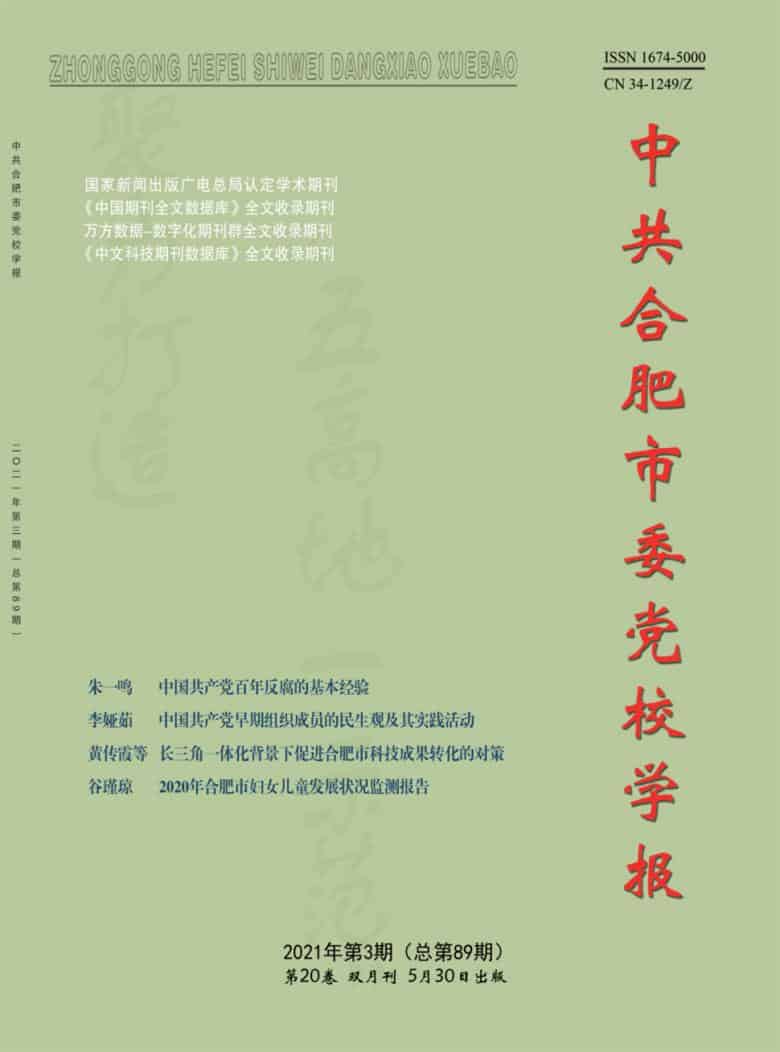 中共合肥市委党校学报杂志封面