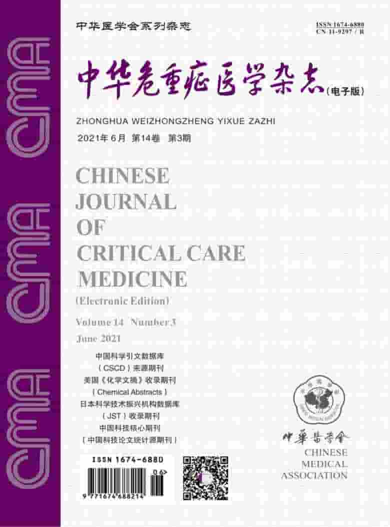 中华危重症医学杂志封面