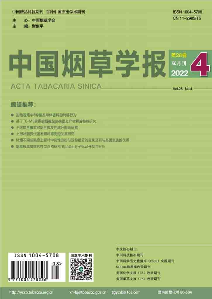 中国烟草学报杂志封面