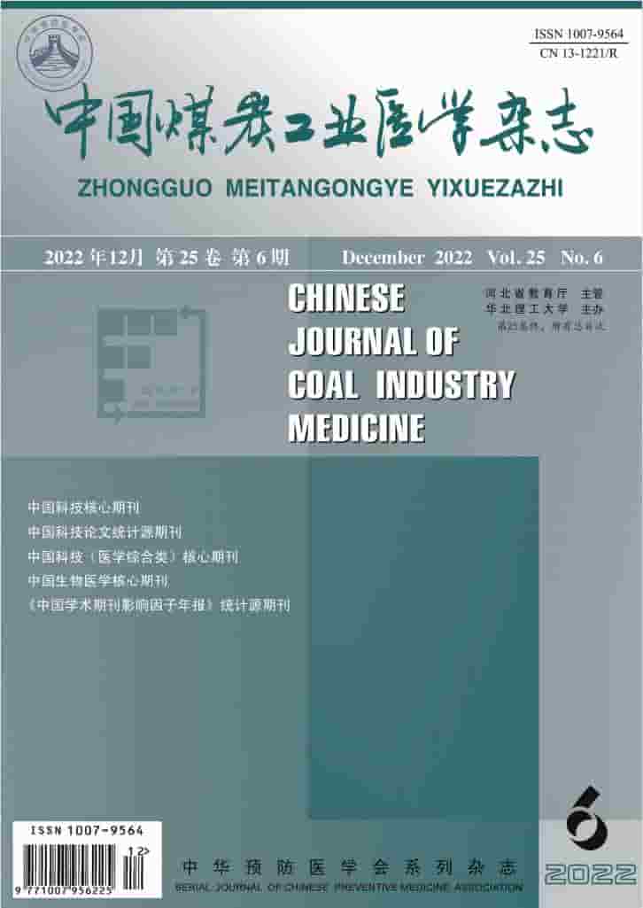 中国煤炭工业医学杂志封面