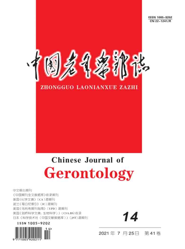 中国老年学杂志封面