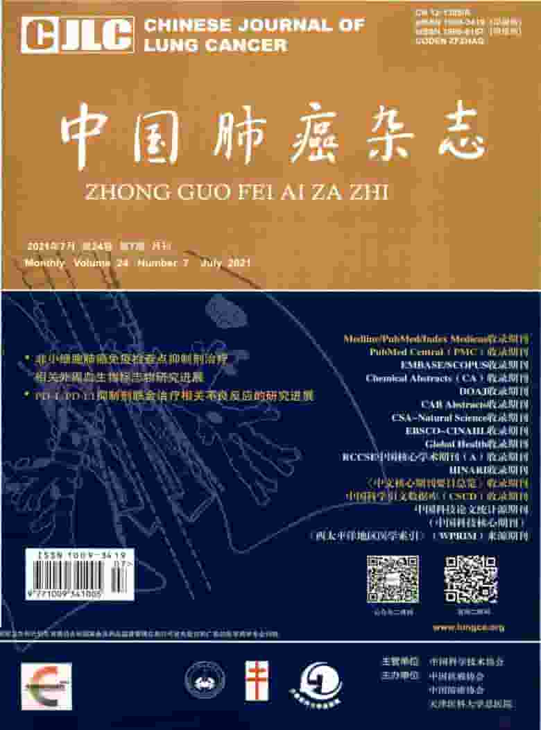 中国肺癌杂志封面