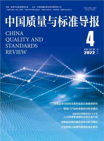 中国质量与标准导报杂志封面
