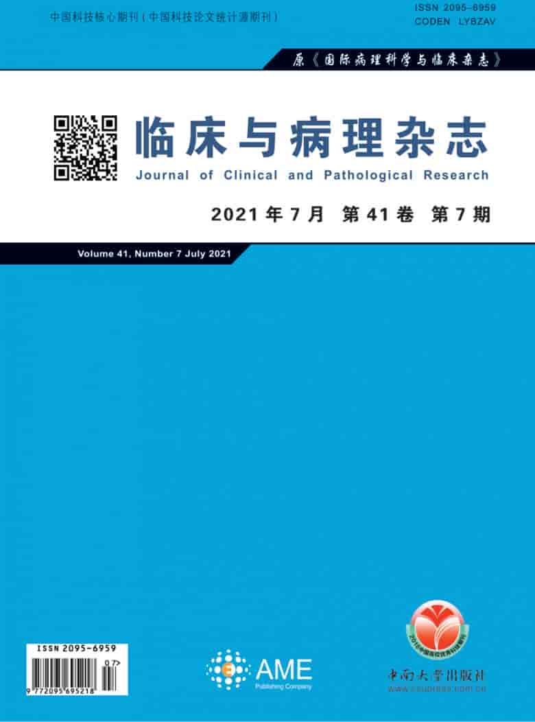 临床与病理杂志封面