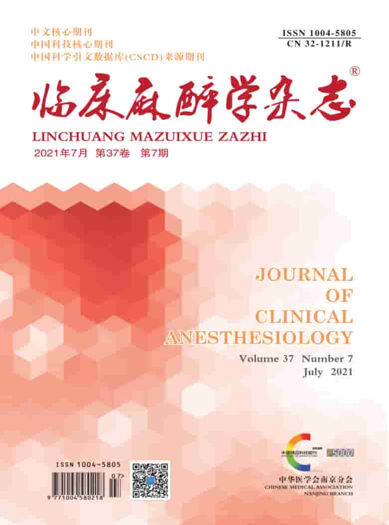 临床麻醉学杂志封面
