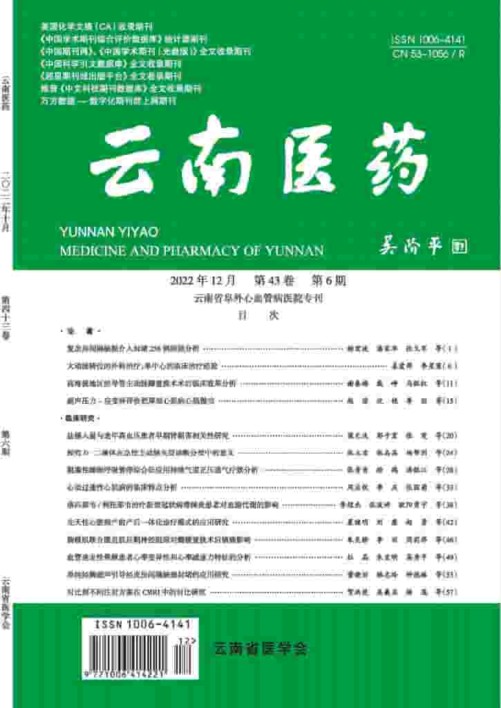 云南医药杂志封面