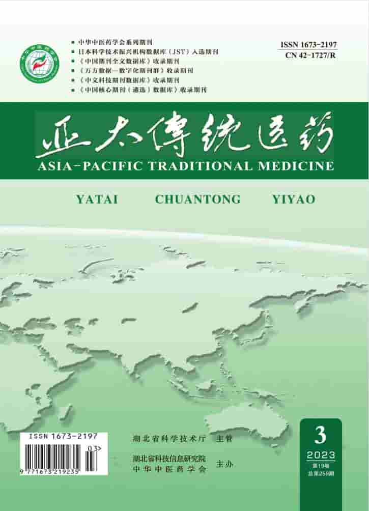 亚太传统医药杂志封面
