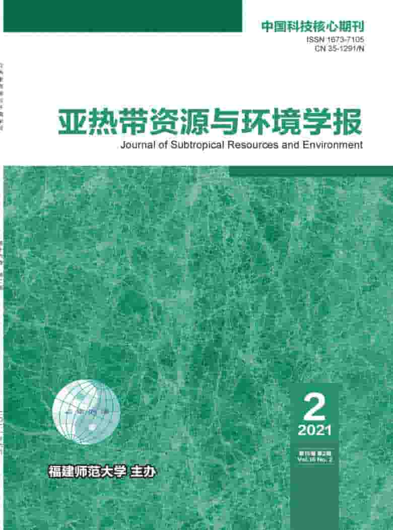 亚热带资源与环境学报杂志封面