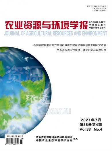 农业资源与环境学报杂志封面