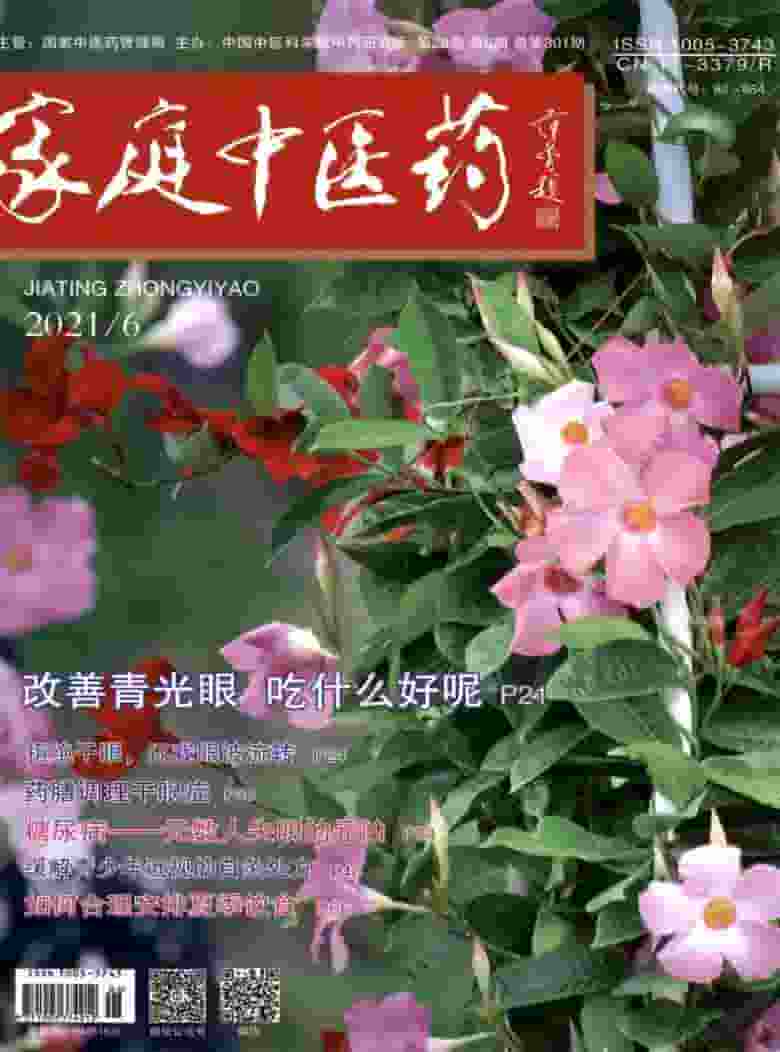 家庭中医药杂志封面