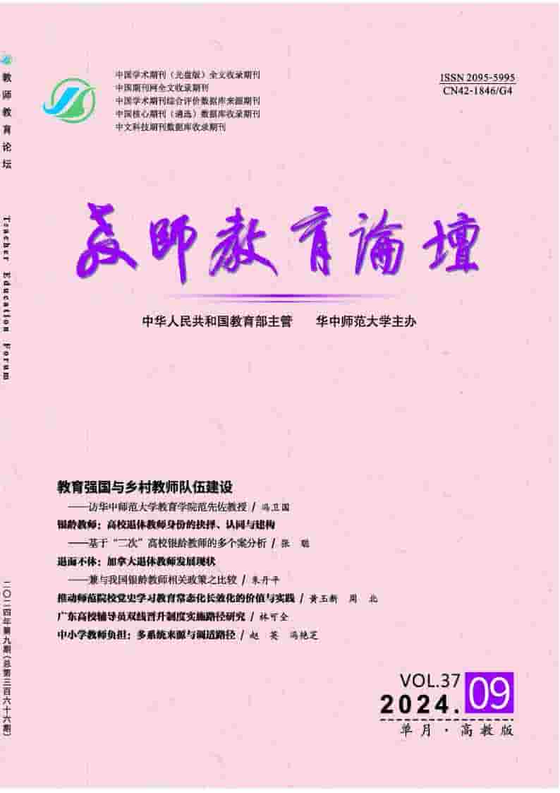 教师教育论坛杂志封面