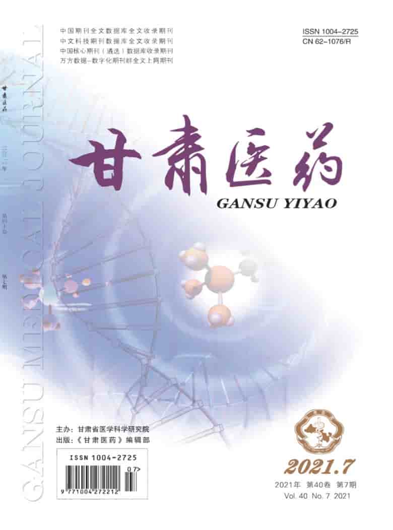 甘肃医药杂志封面