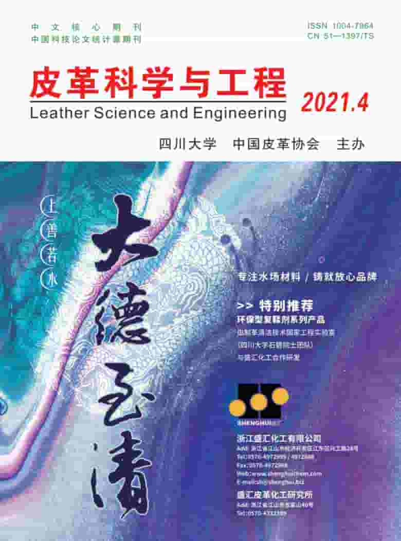 皮革科学与工程杂志封面