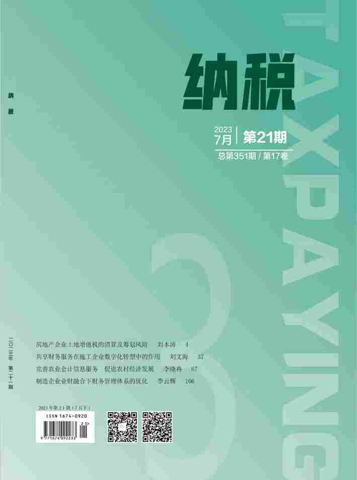 纳税杂志封面