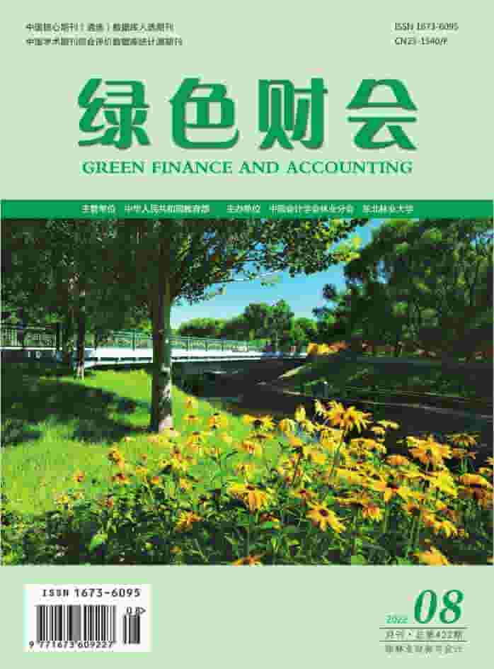 绿色财会杂志封面