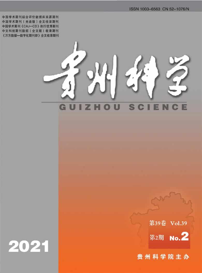 贵州科学杂志封面