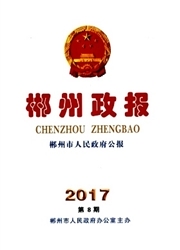 郴州政报杂志封面