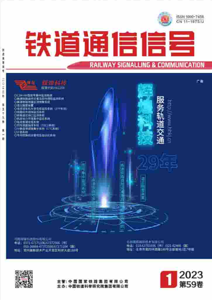 铁道通信信号杂志封面