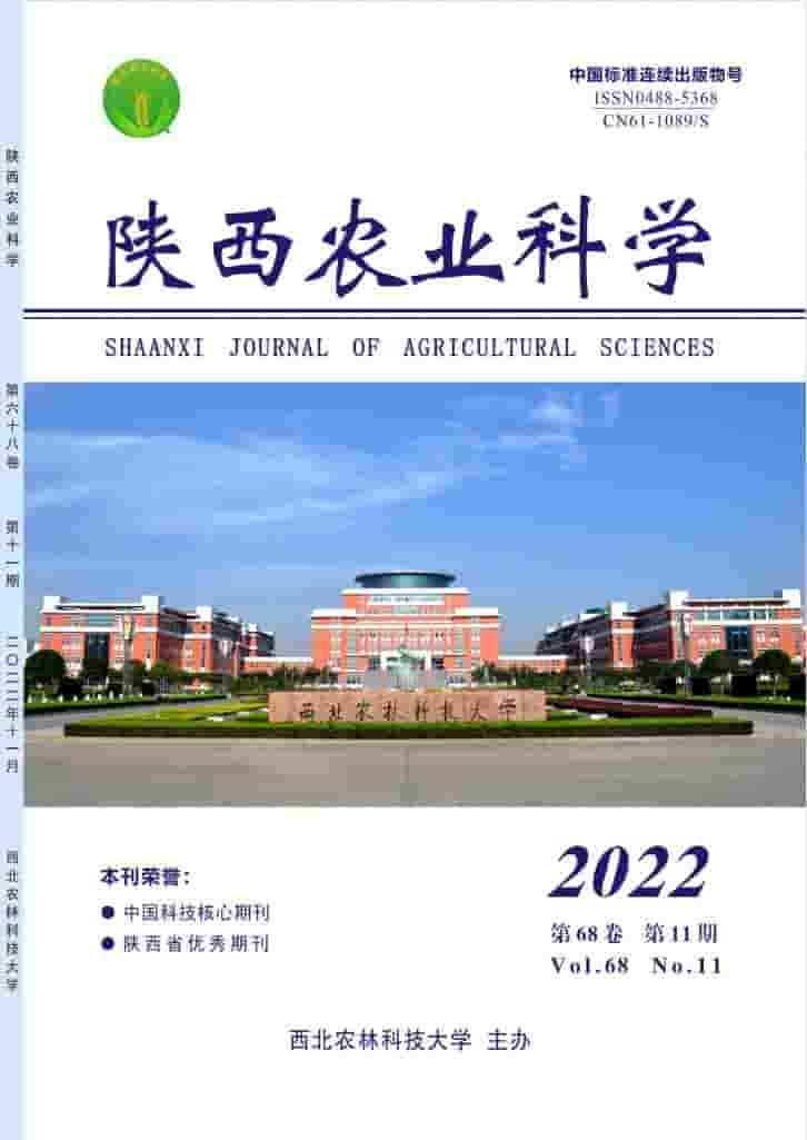 陕西农业科学杂志封面